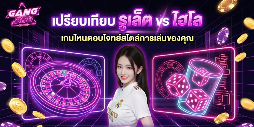 เปรียบเทียบ รูเล็ต vs ไฮโล เกมไหนเหมาะกับคุณ | GANG888